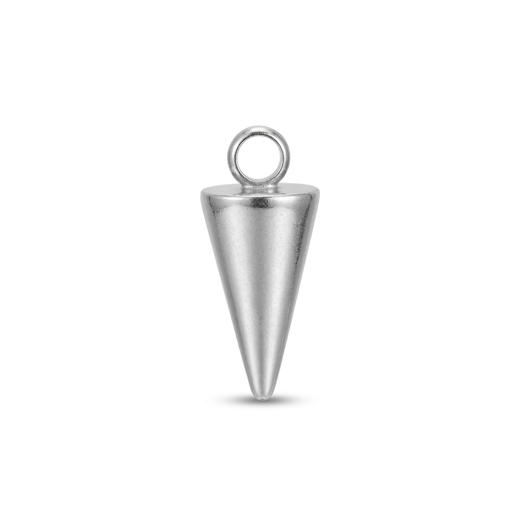 Spike Silver Charm
