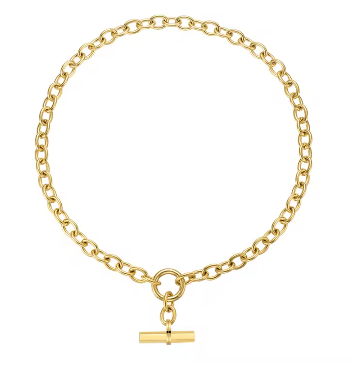 chunky tbar necklace