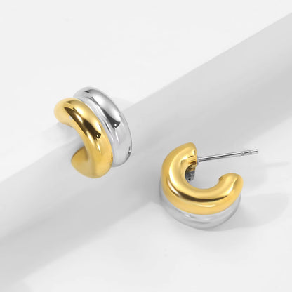 Gina Earrings - Mixed Metal