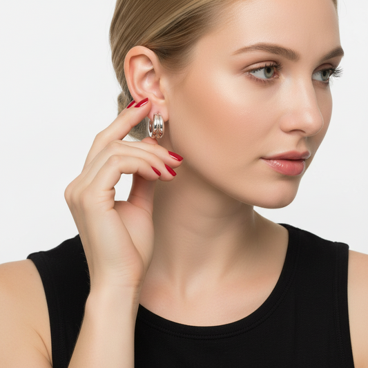 Gina Earrings - Silver