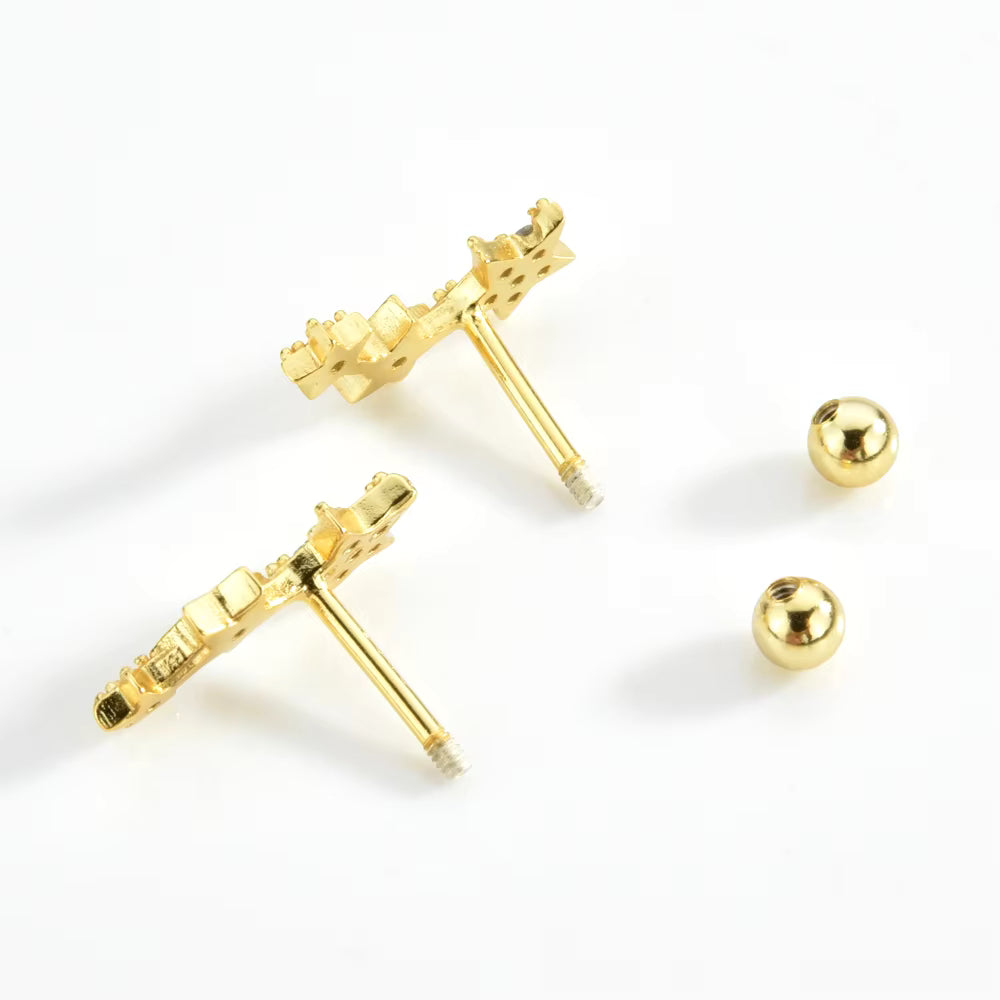 Kaia Star Earrings - Gold
