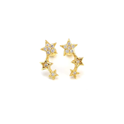 Kaia Star Earrings - Gold
