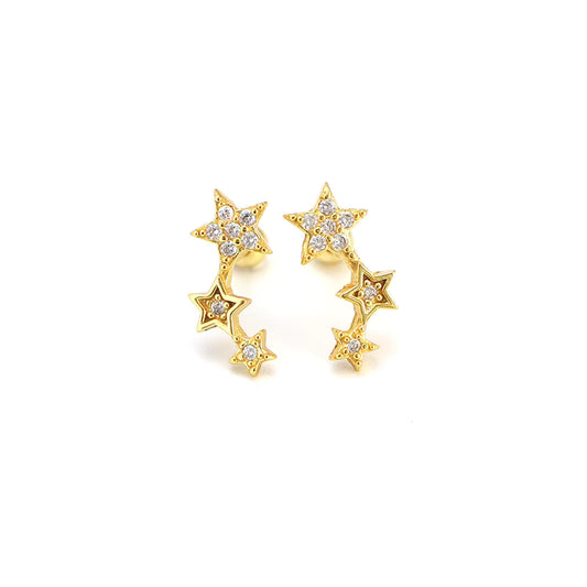 Kaia Star Earrings - Gold