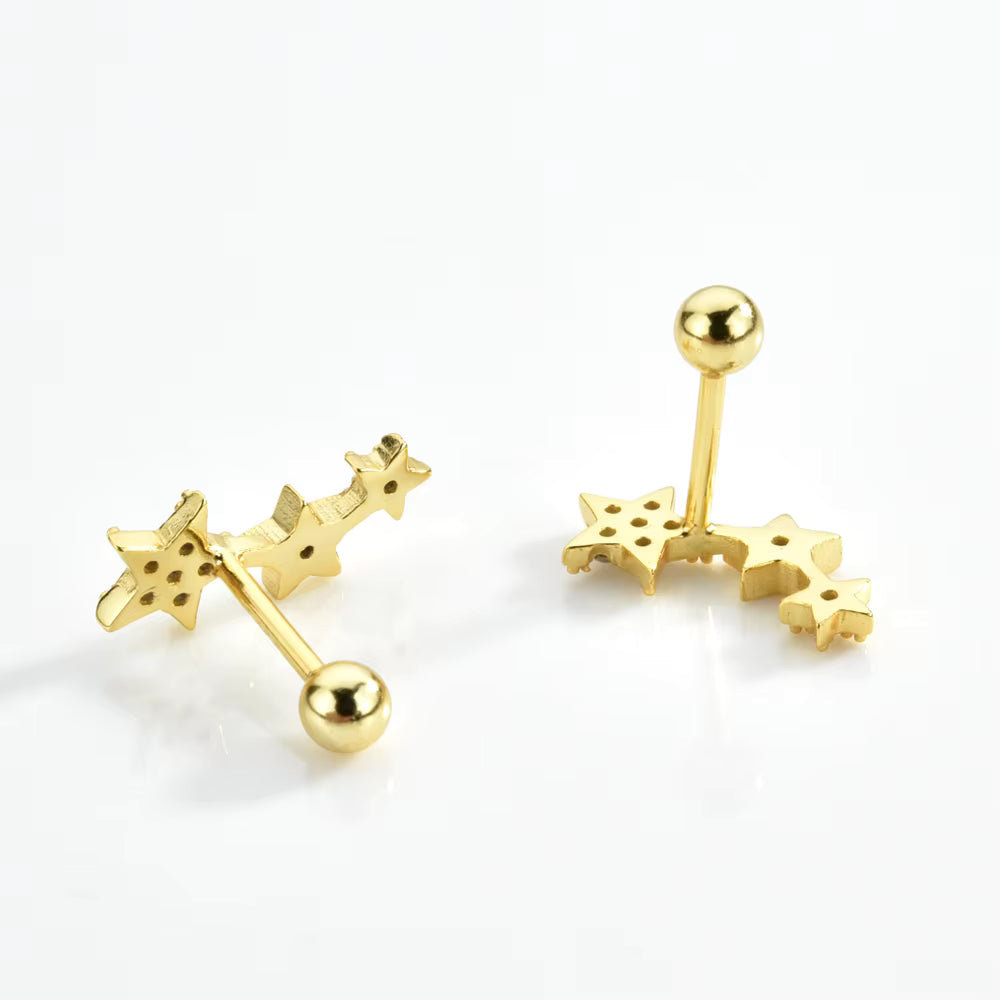 Kaia Star Earrings - Gold