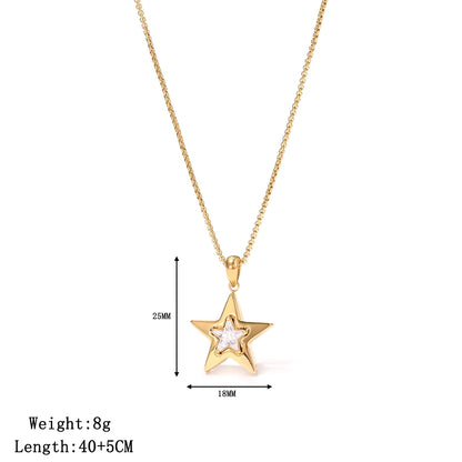 Olivia Star Necklace - Gold