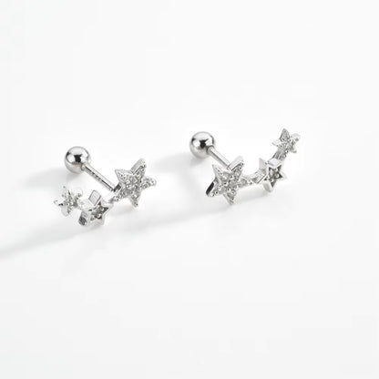 Kaia Star Earrings - Silver