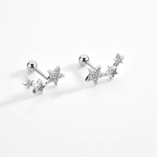 Kaia Star Earrings - Silver