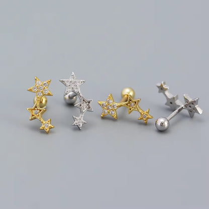 Kaia Star Earrings - Silver