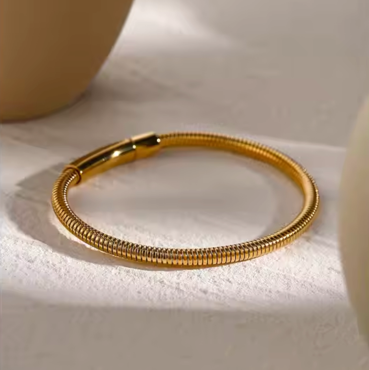 snake bracelet, kaden bracelet, gold