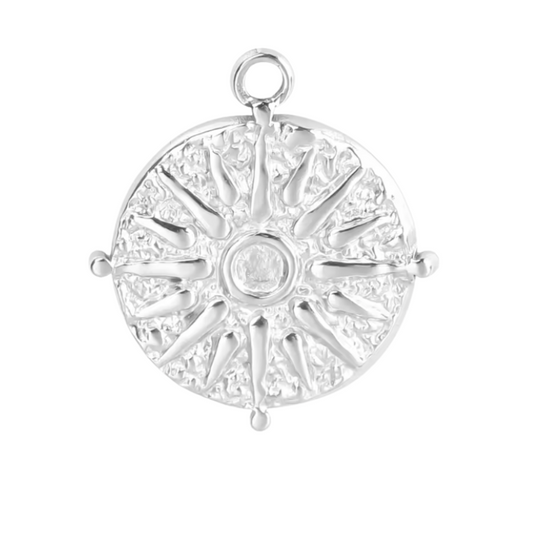 Round Sunburst Charm