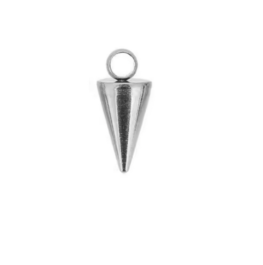 Spike Silver Charm