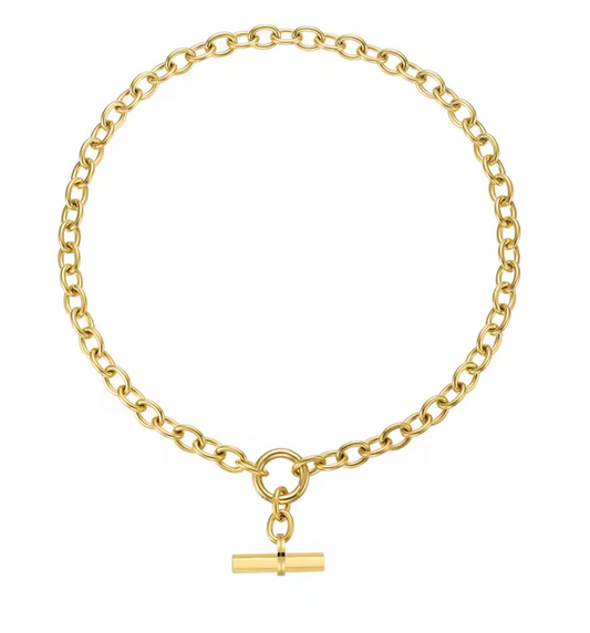 chunky tbar necklace