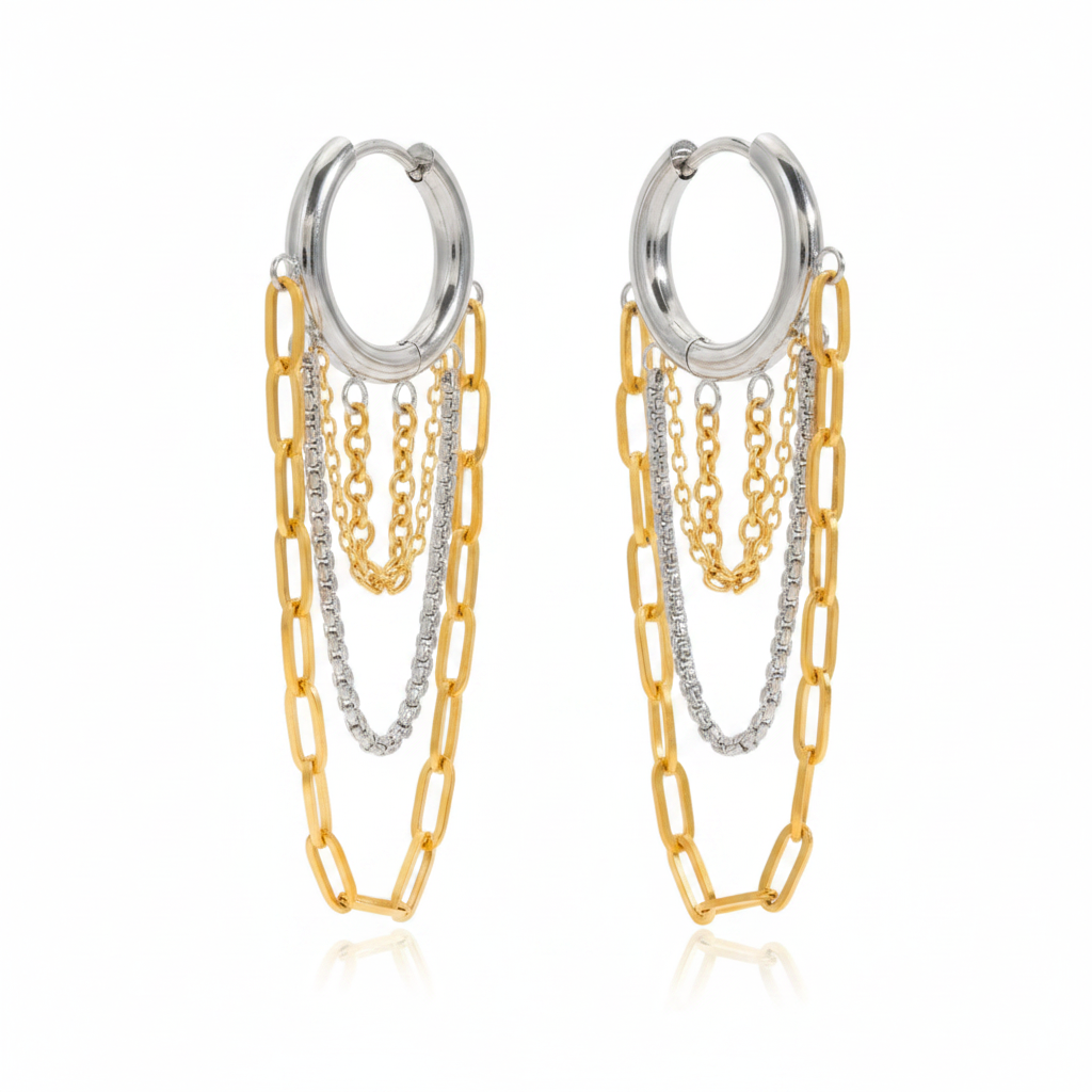 Haven Chain Earrings - mixed