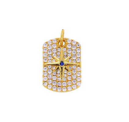 Rectangle Northern Star Paved Charm