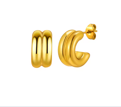 Gina Earrings - Gold