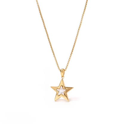 Olivia Star Necklace - Gold