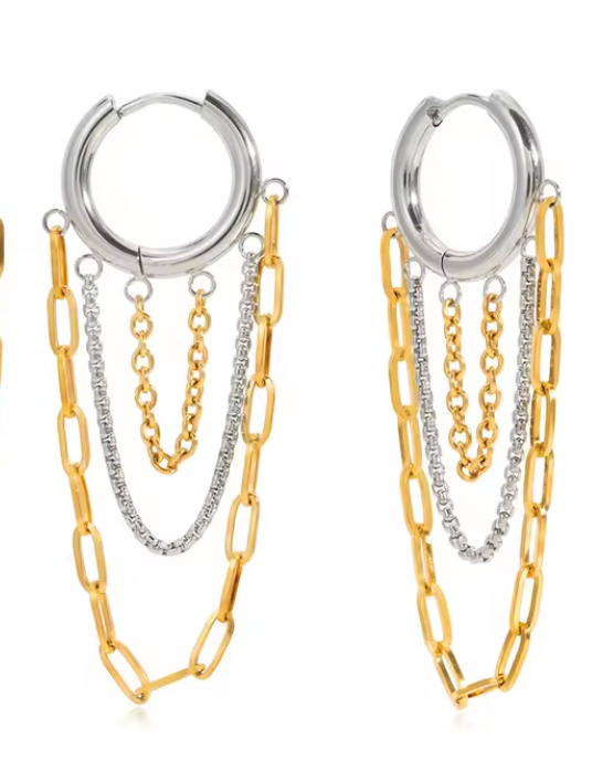 Haven Chain Earrings - mixed