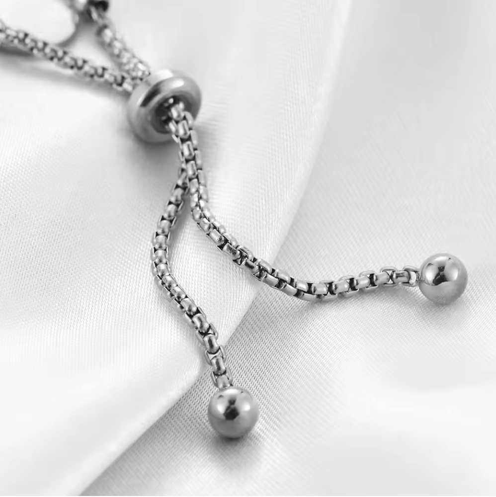 Millie Silver  Bead Bracelet