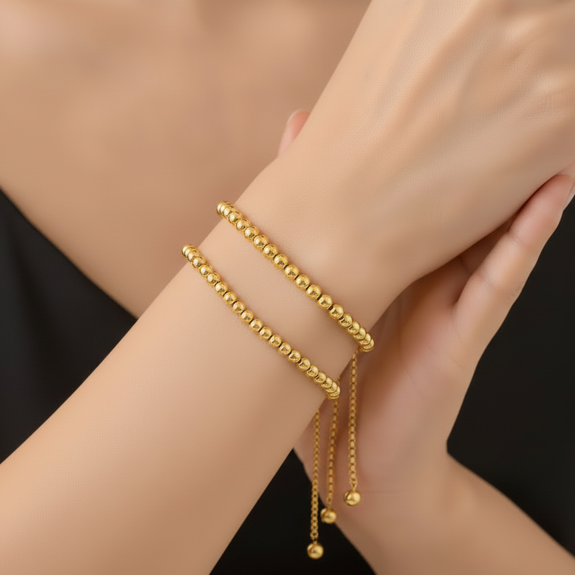 Millie Gold Bead Bracelet