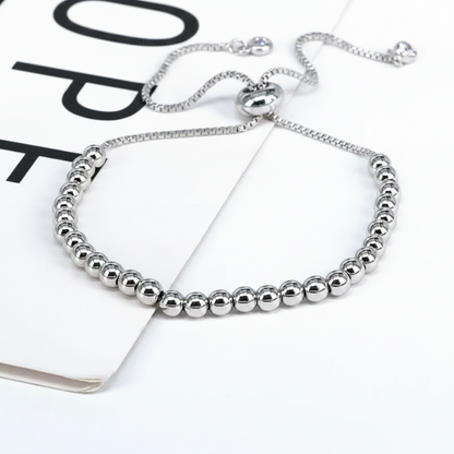 Millie Silver  Bead Bracelet