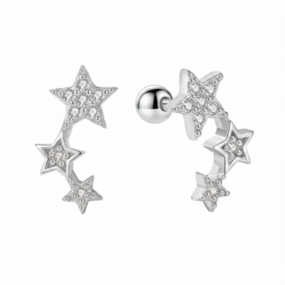 Kaia Star Earrings - Silver