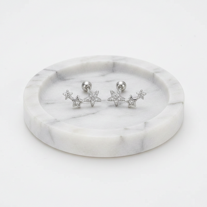Kaia Star Earrings - Silver