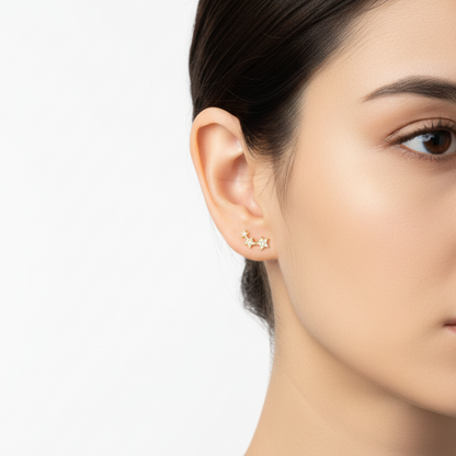 Kaia Star Earrings - Gold