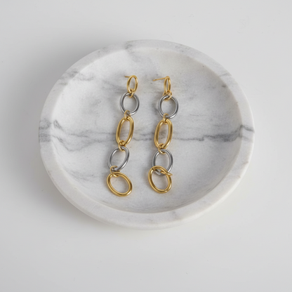 Sophia Earrings - Mixed Metal