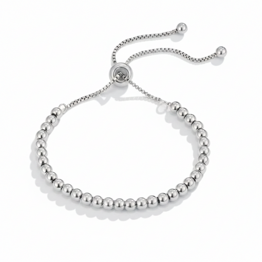 Millie Silver  Bead Bracelet