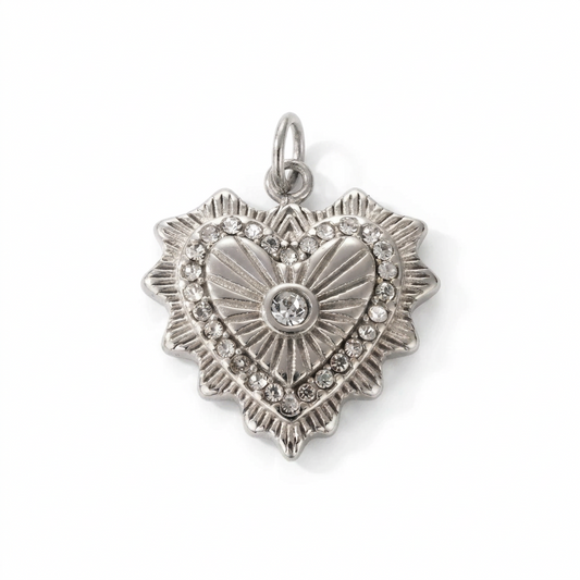 Paved Heart - Silver
