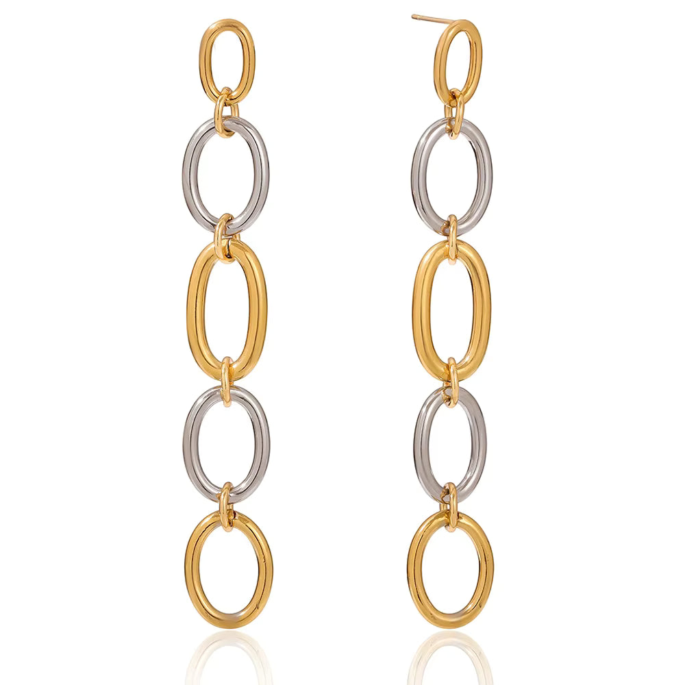 Sophia Earrings - Mixed Metal
