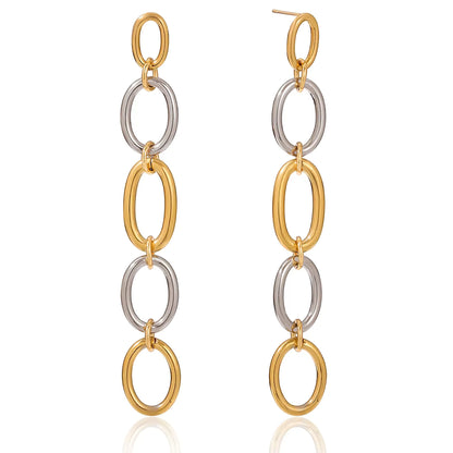 Sophia Earrings - Mixed Metal