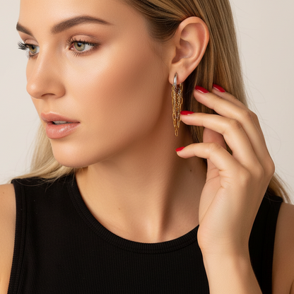 Haven Chain Earrings - mixed