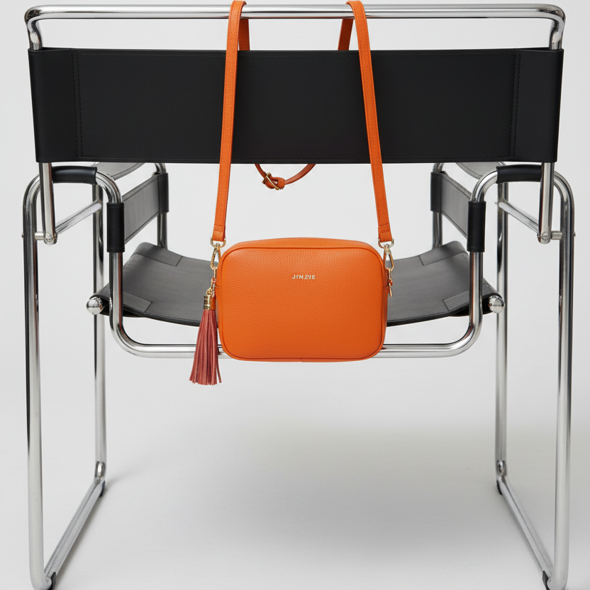 orange handbag