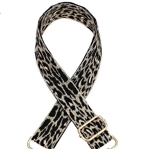 Metallic Gold | Black Leopard Print